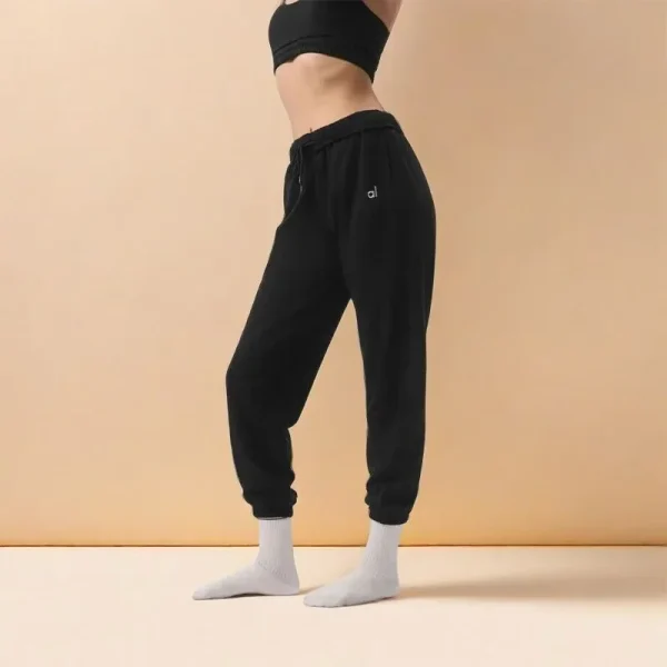 2025 Women's Loose Cotton Accolade Sweatpants Loose Jogging Pants Accolade Hoodie Drawstring Versatile Pullover Sports Hoodie - Image 2