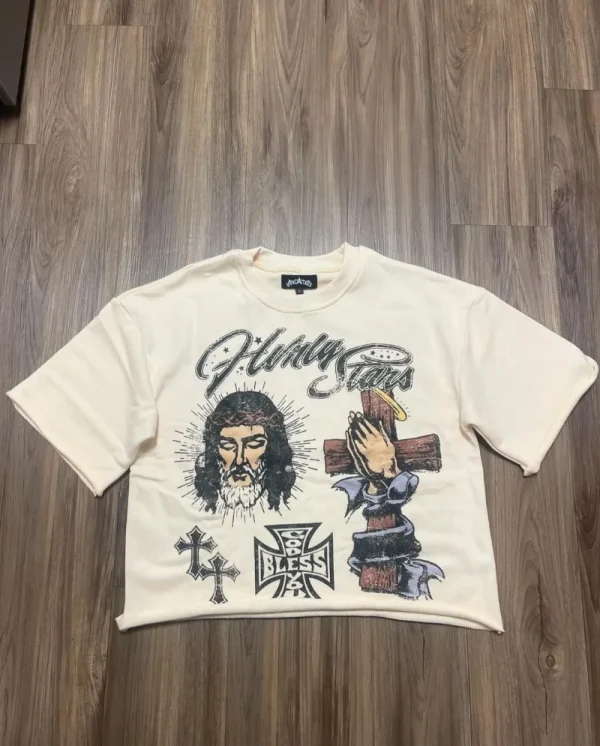 Trendy Brand Fashion Versatile Loose Half-sleeved Top Men Y2k Harajuku Hip-hop Rock Anime Cartoon Printed Short-sleeved T-shirt - Image 2